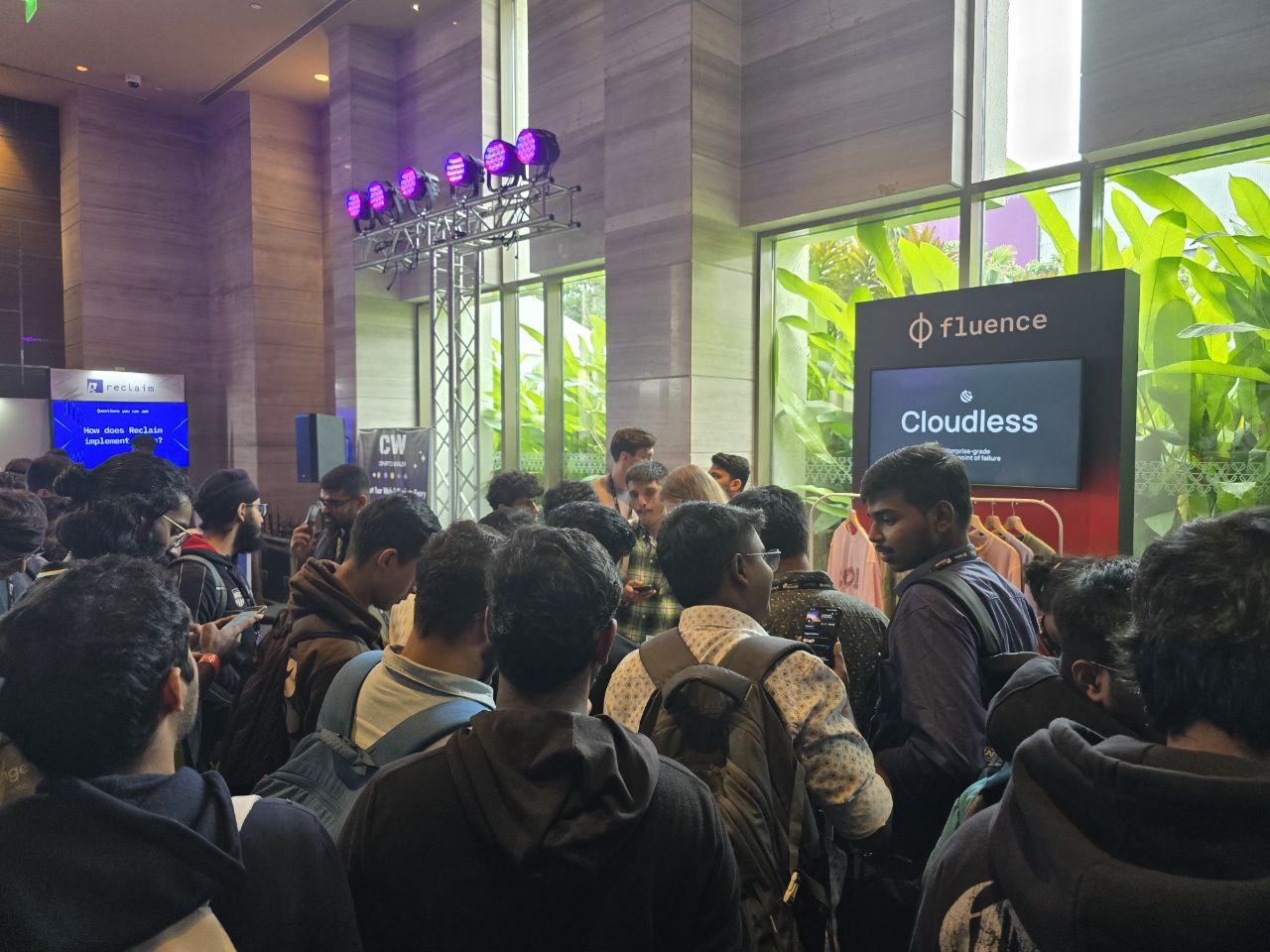 Fluence booth, India Blockchain Week