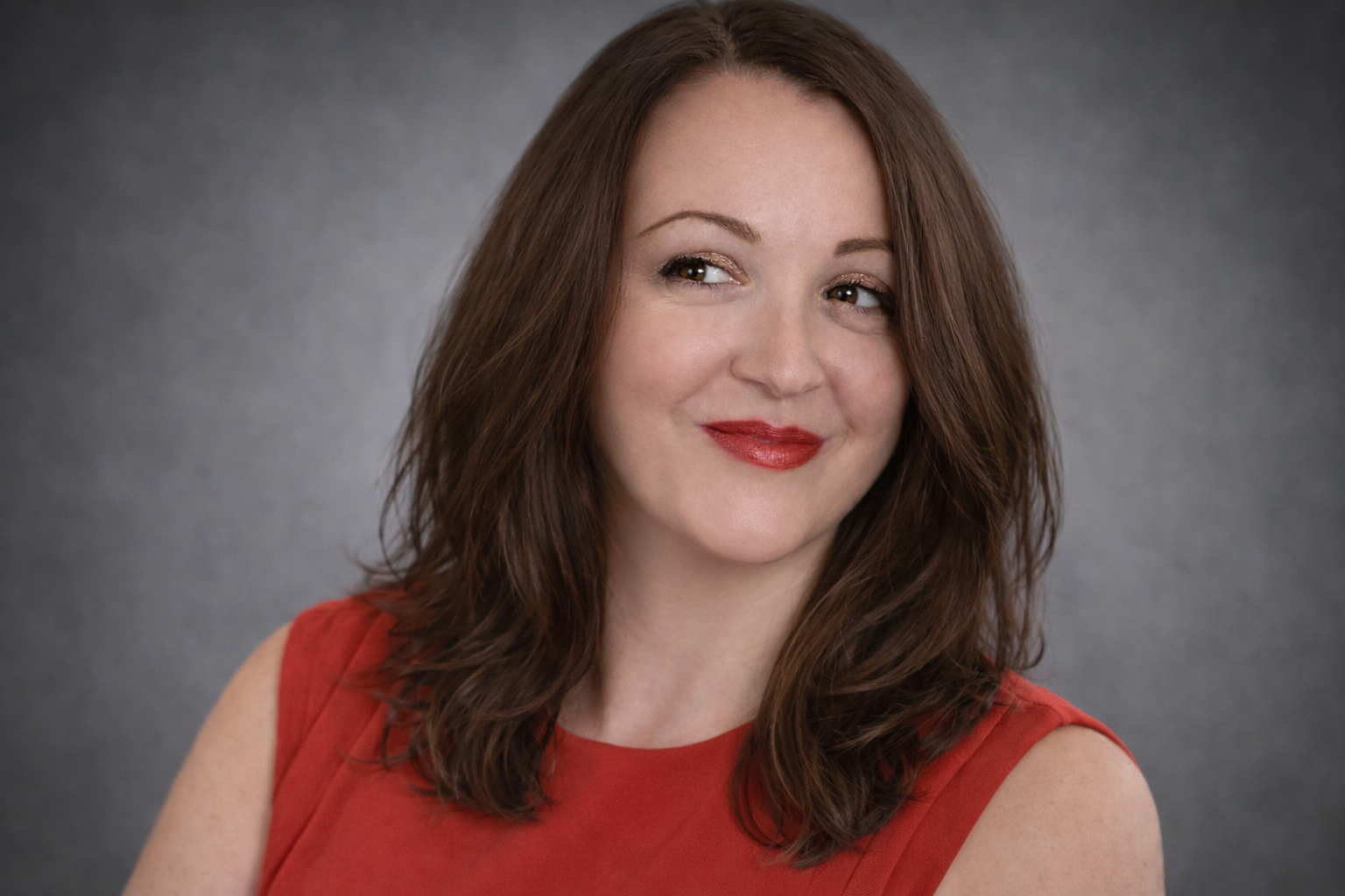 Alex Albano headshot — red